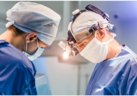 surgeons looking down