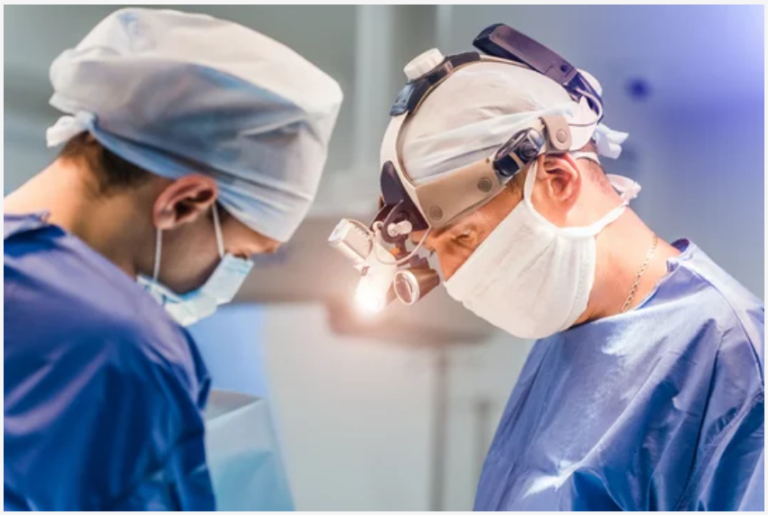 surgeons looking down